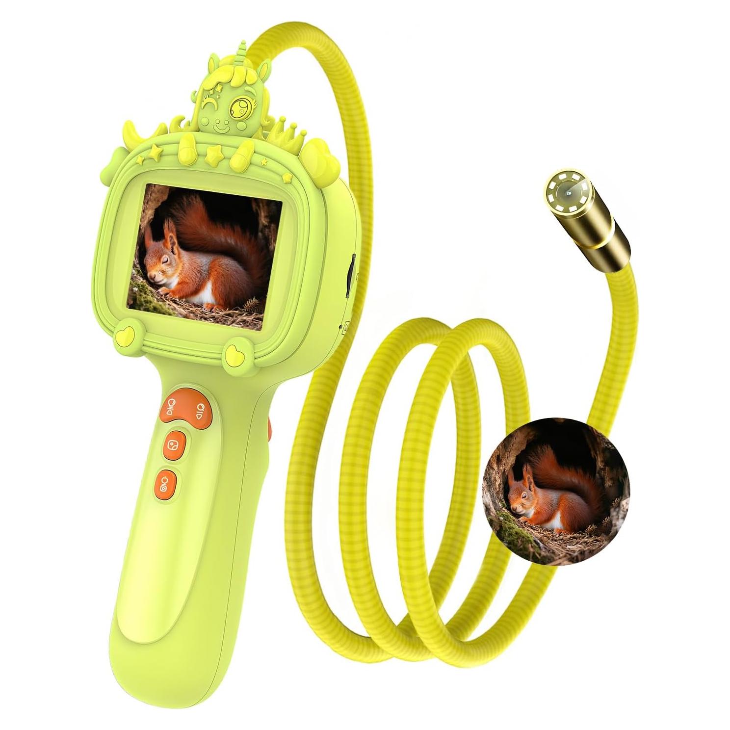 Cámara Borescope para Niños Duskeep con Luz y Pantalla HD 2.4"