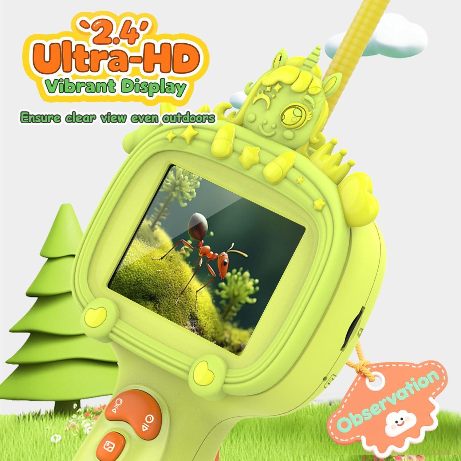 Cámara Borescope para Niños Duskeep con Luz y Pantalla HD 2.4"