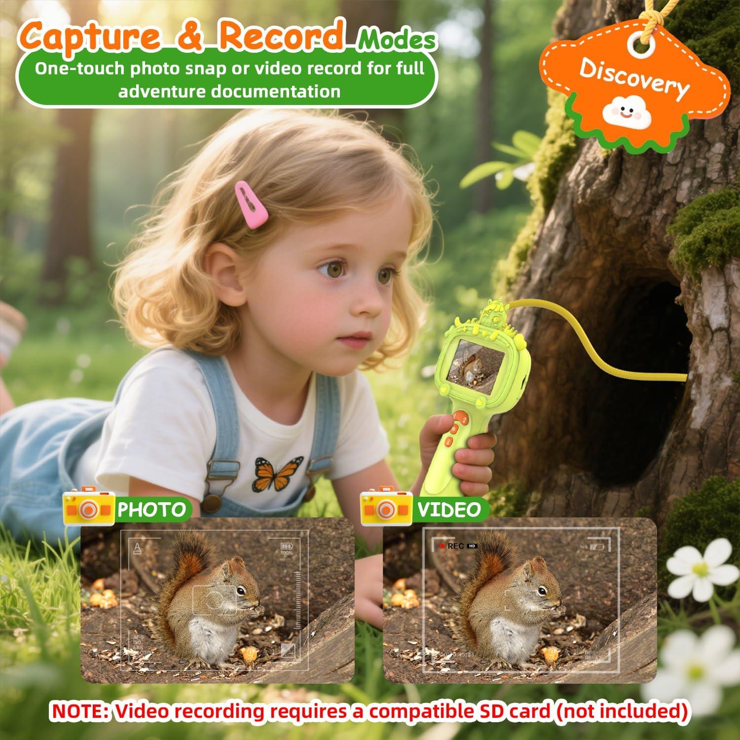 Cámara Borescope para Niños Duskeep con Luz y Pantalla HD 2.4"