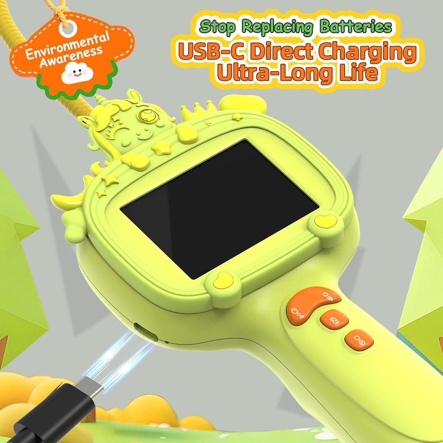 Cámara Borescope para Niños Duskeep con Luz y Pantalla HD 2.4"