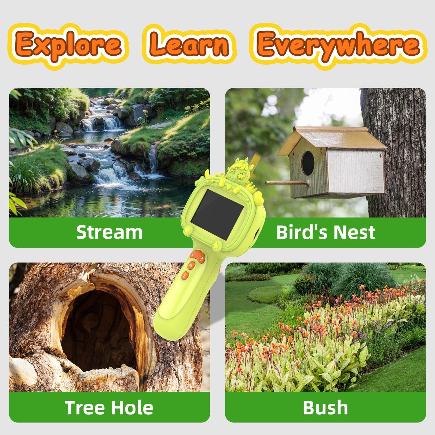 Cámara Borescope para Niños Duskeep con Luz y Pantalla HD 2.4"