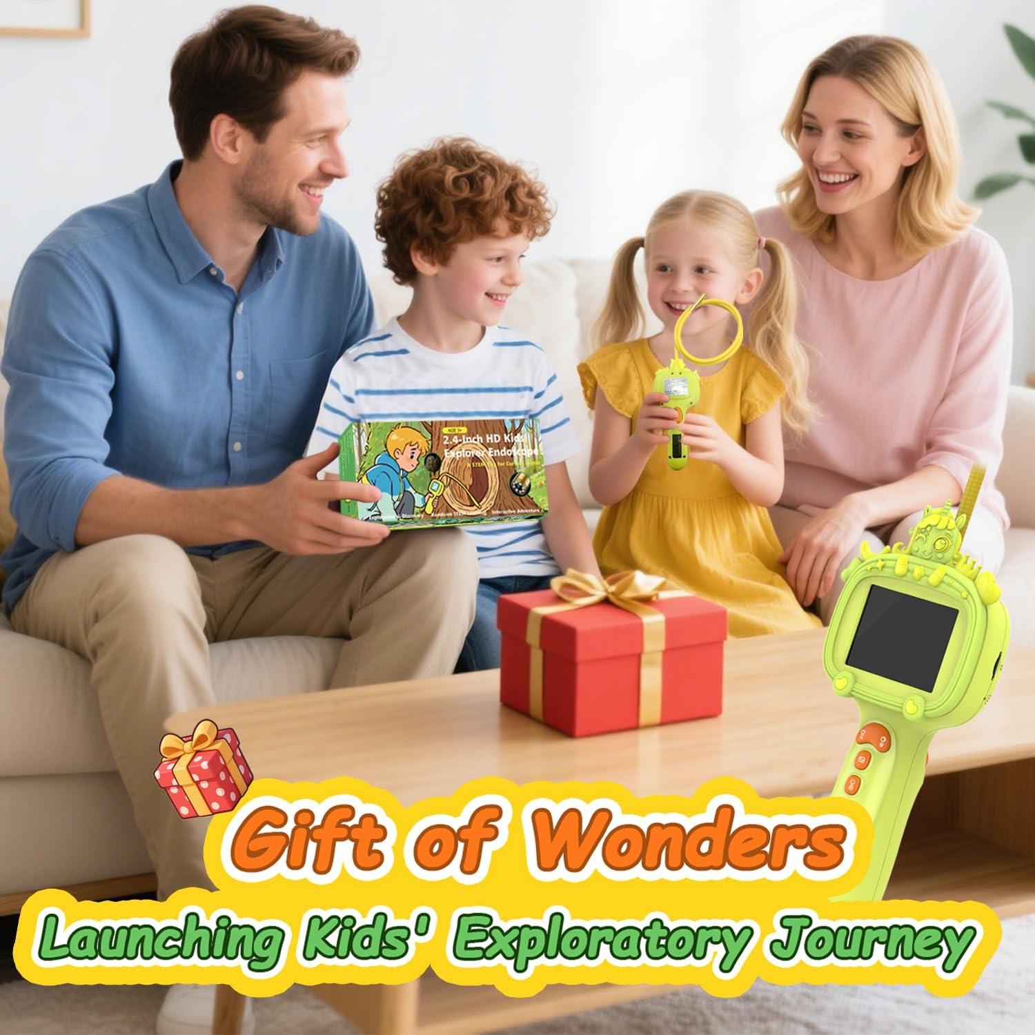 Cámara Borescope para Niños Duskeep con Luz y Pantalla HD 2.4"