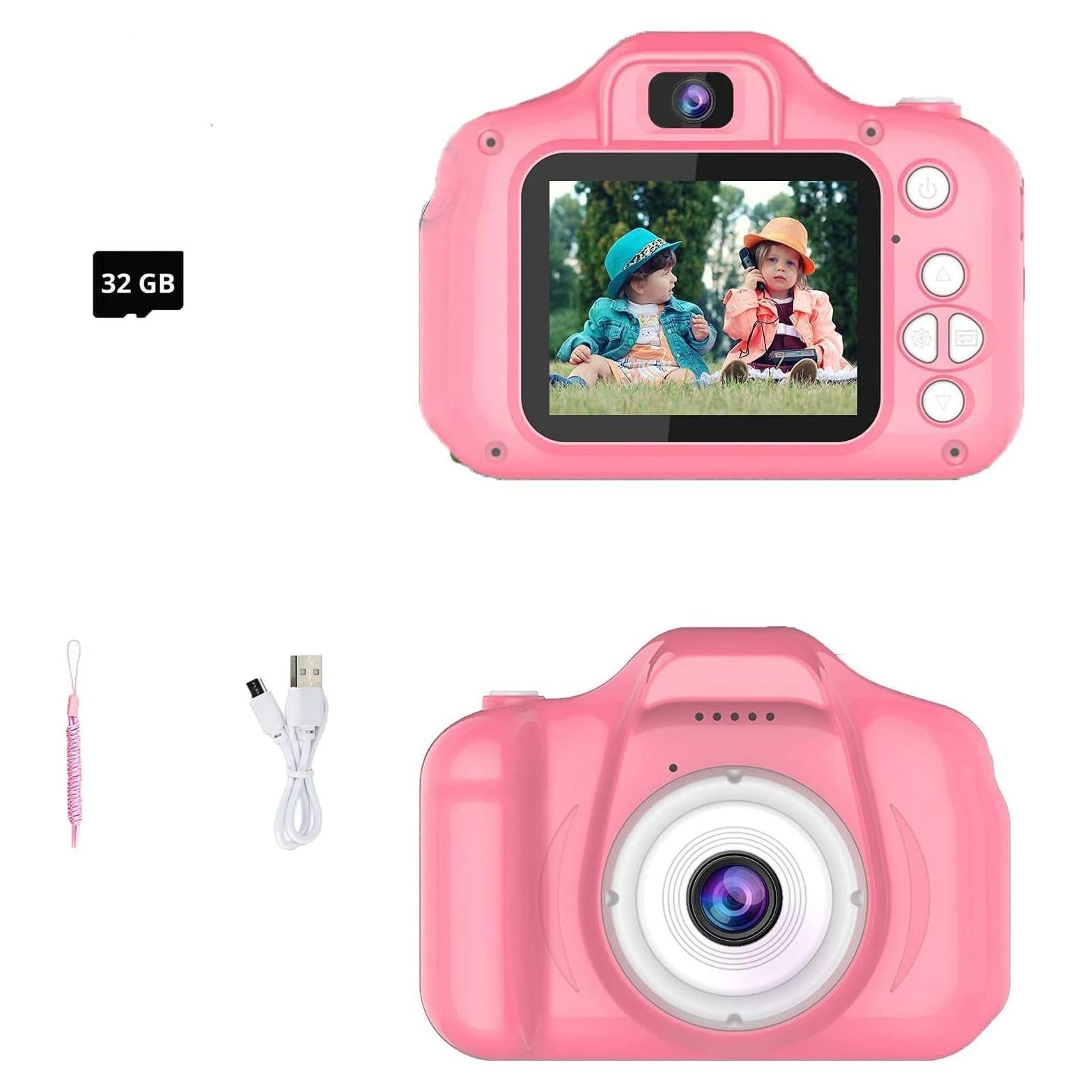 Cámara Digital Infantil ZAOFEPU x200-prink 8MP Rosa 32GB