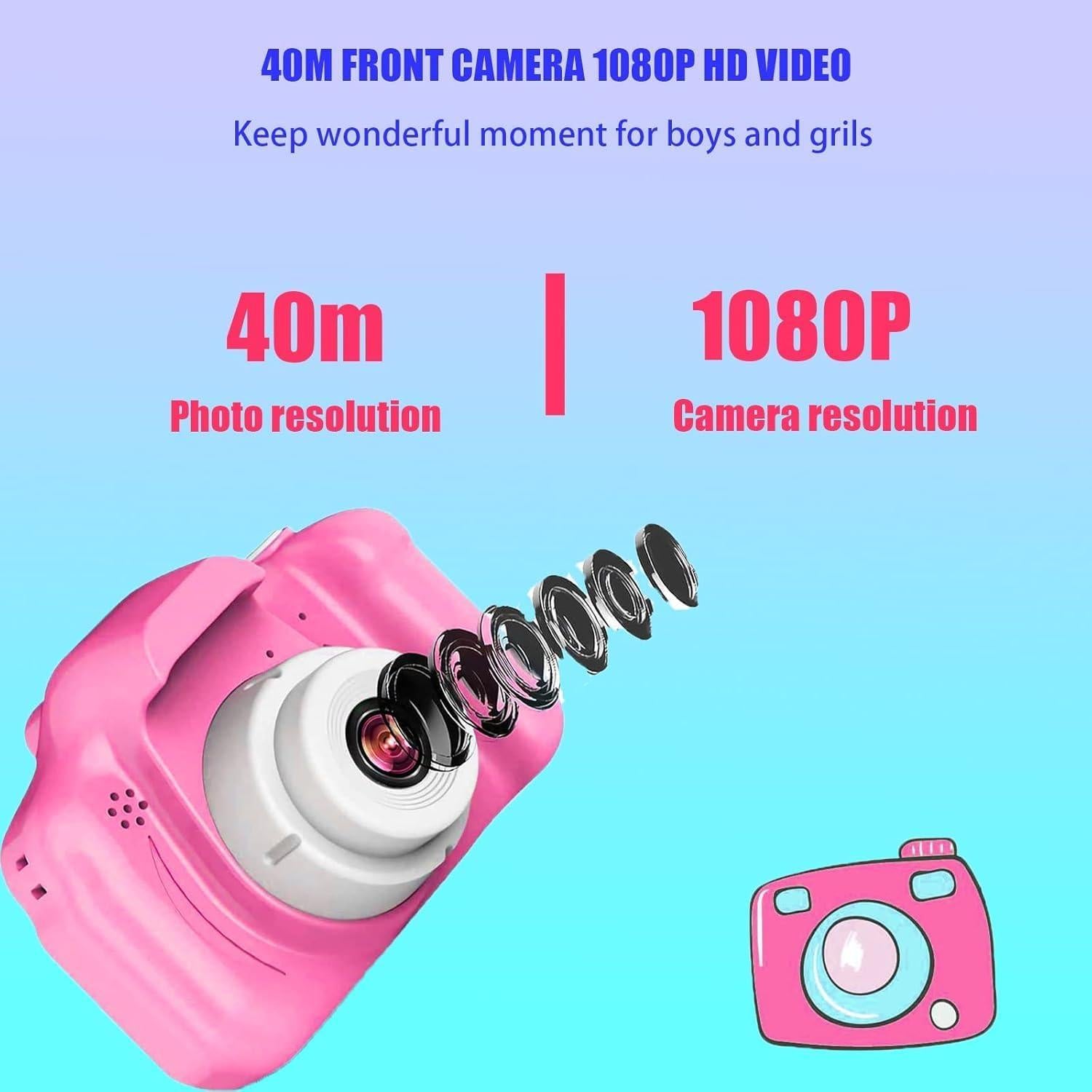 Cámara Digital Infantil ZAOFEPU x200-prink 8MP Rosa 32GB