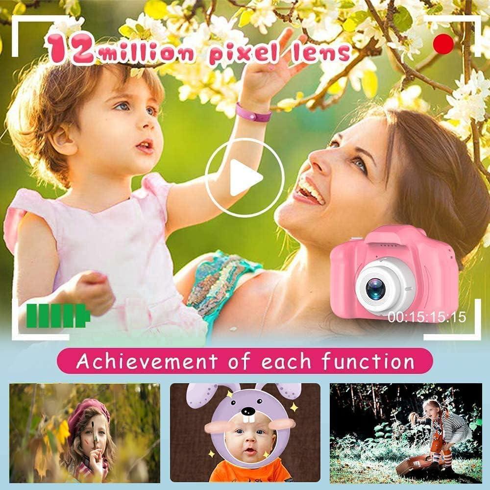 Cámara Digital Infantil ZAOFEPU x200-prink 8MP Rosa 32GB