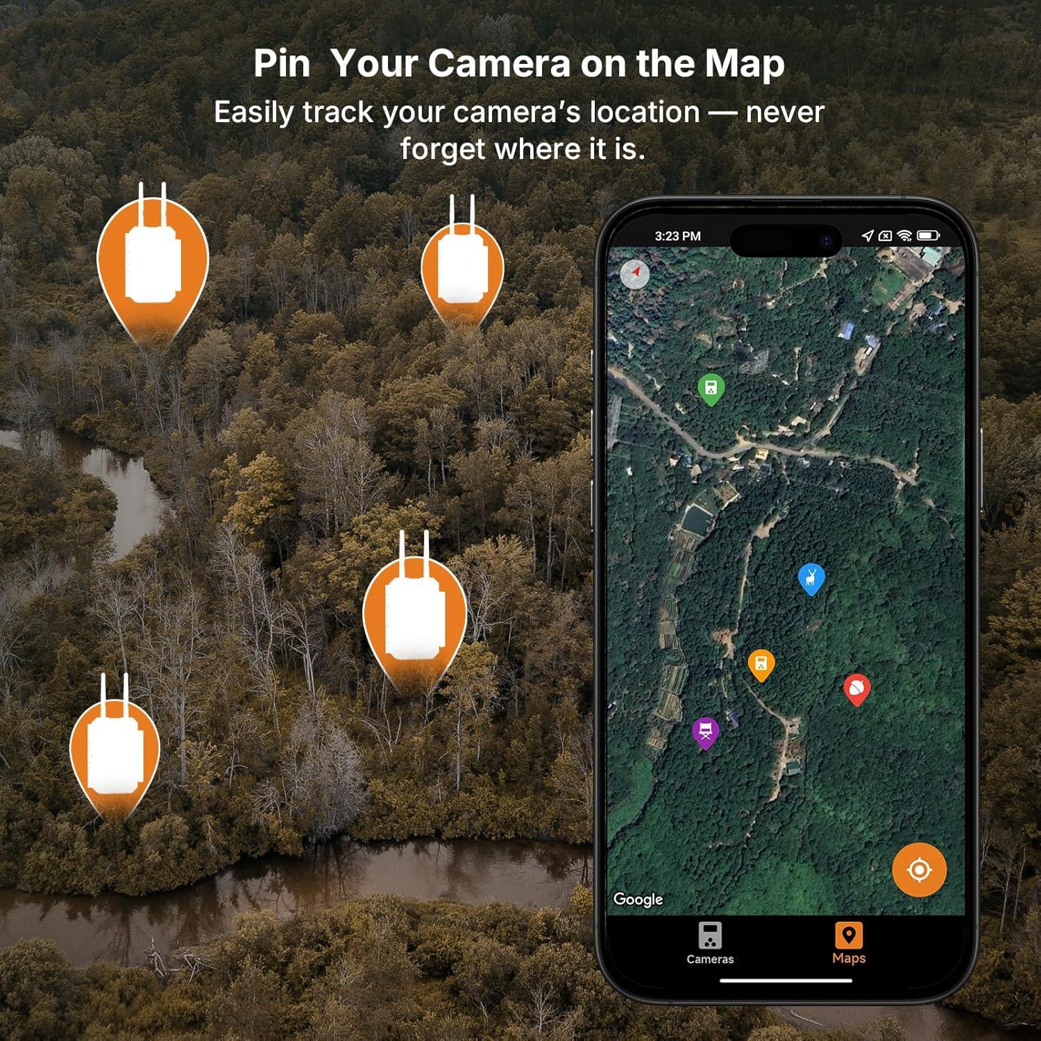 Cámara de sendero GardePro E8 2.0 Pro WiFi 4K con SD 64GB