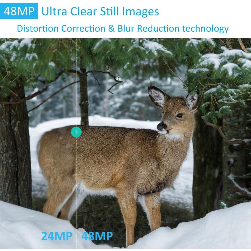 Cámara de sendero GardePro E5 48MP 1296p visión nocturna 30.48m