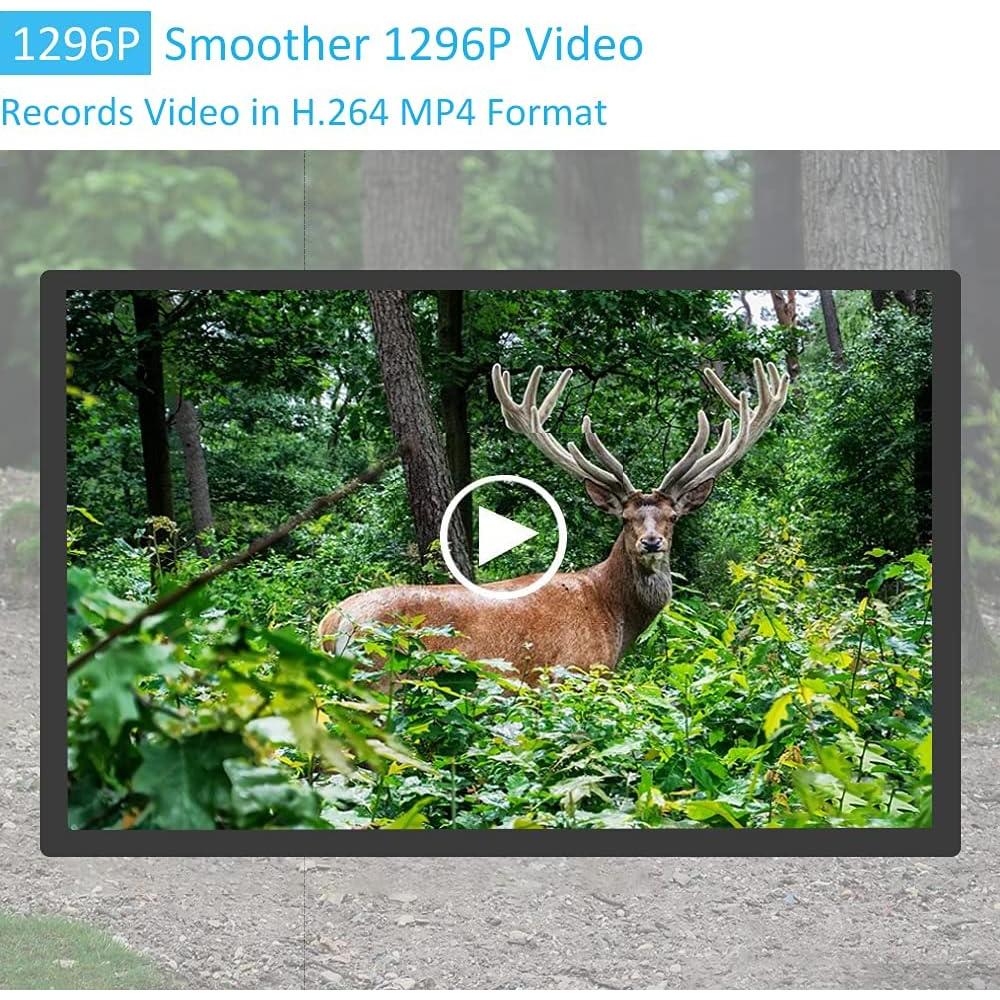 Cámara de sendero GardePro E5 48MP 1296p visión nocturna 30.48m