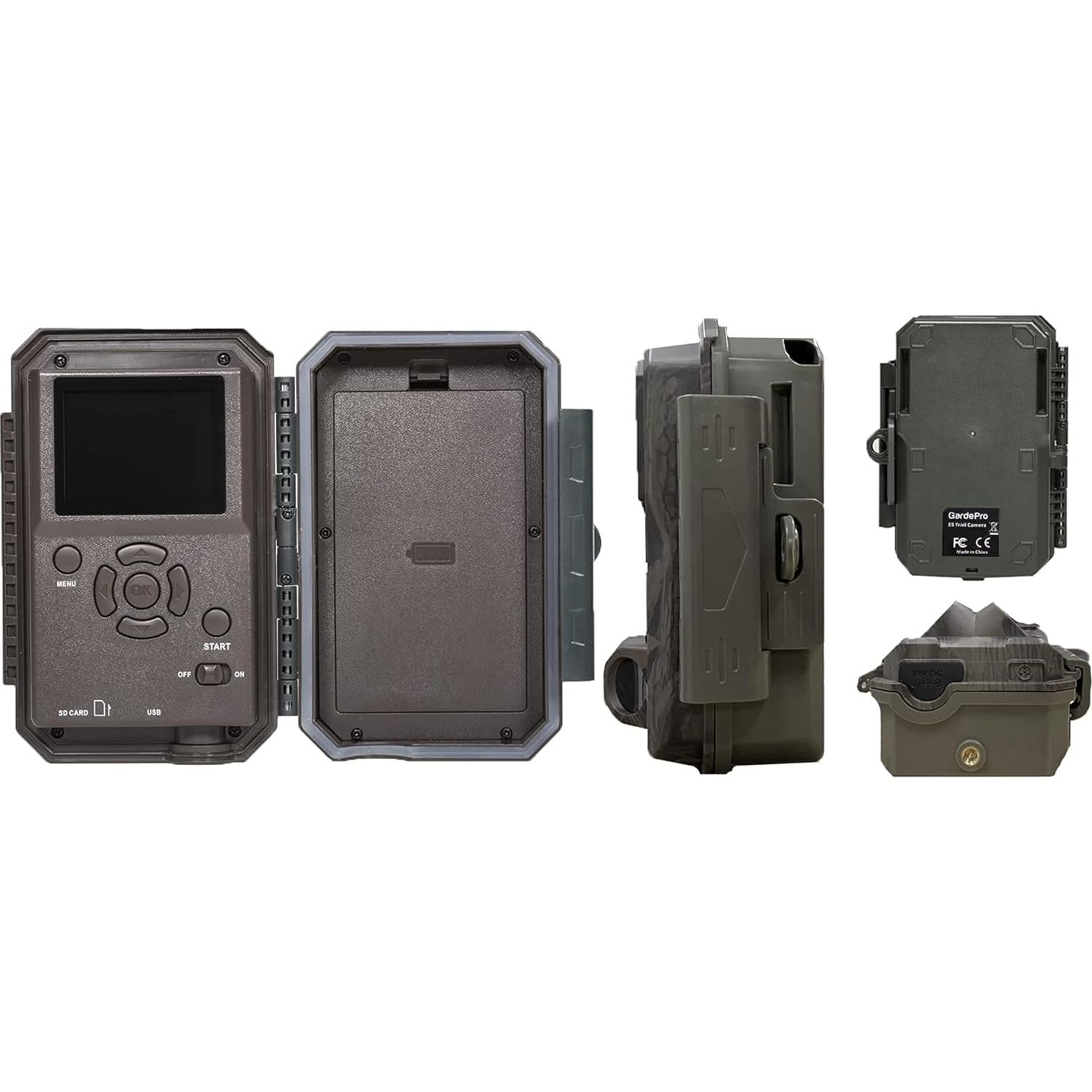 Cámara de sendero GardePro E5 48MP 1296p visión nocturna 30.48m