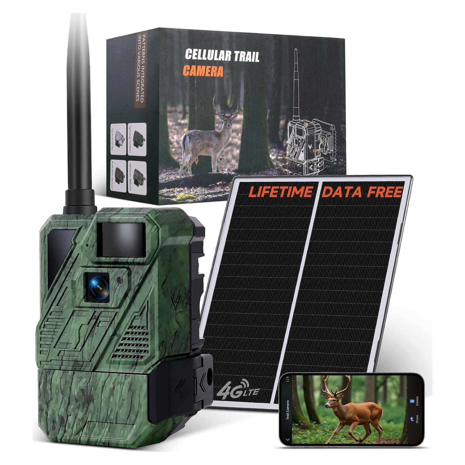 Cámara de Juego Celular ZLEO 1080P con Datos Ilimitados