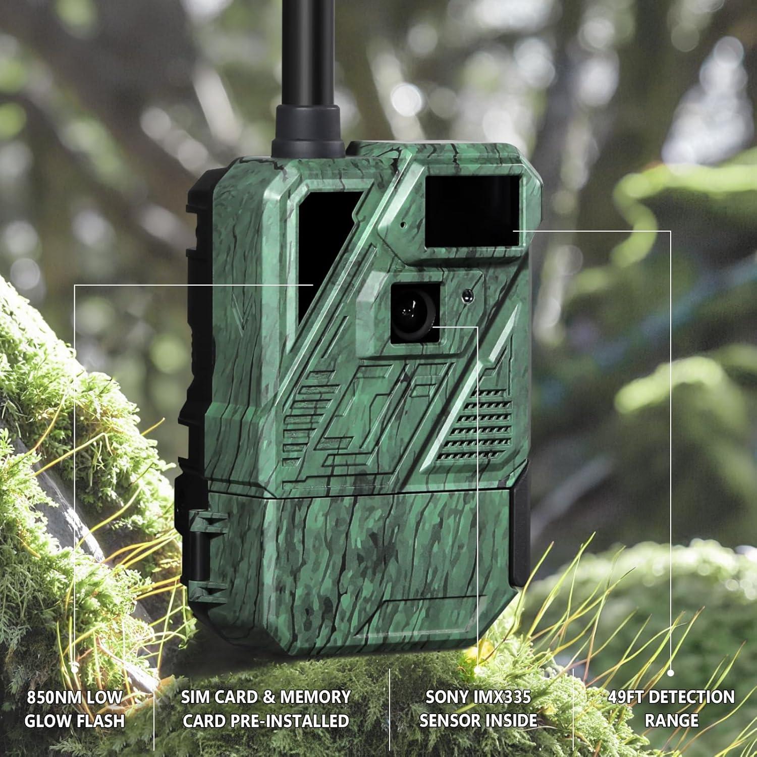 Cámara de Juego Celular ZLEO 1080P con Datos Ilimitados