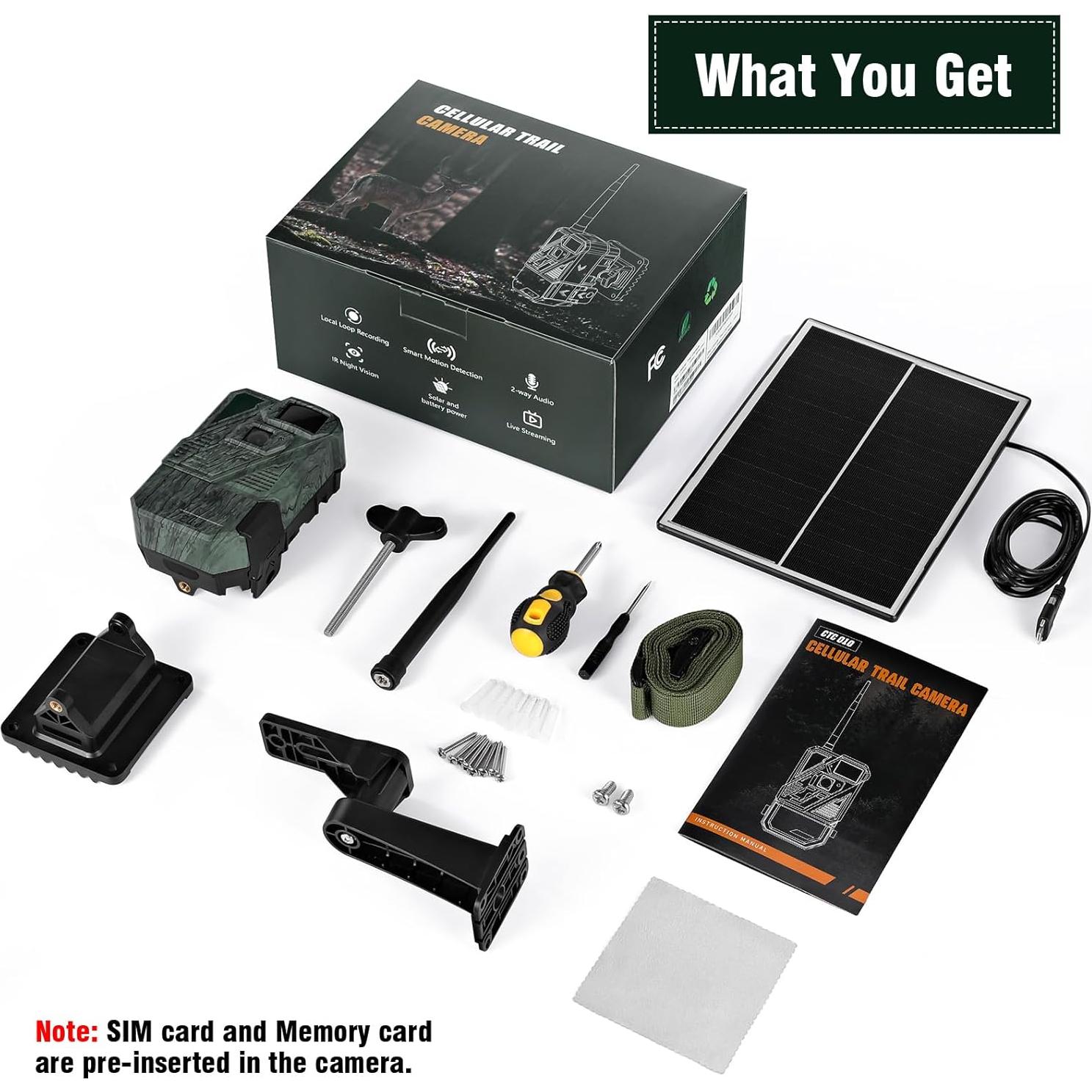 Cámara de Juego Celular ZLEO 1080P con Datos Ilimitados