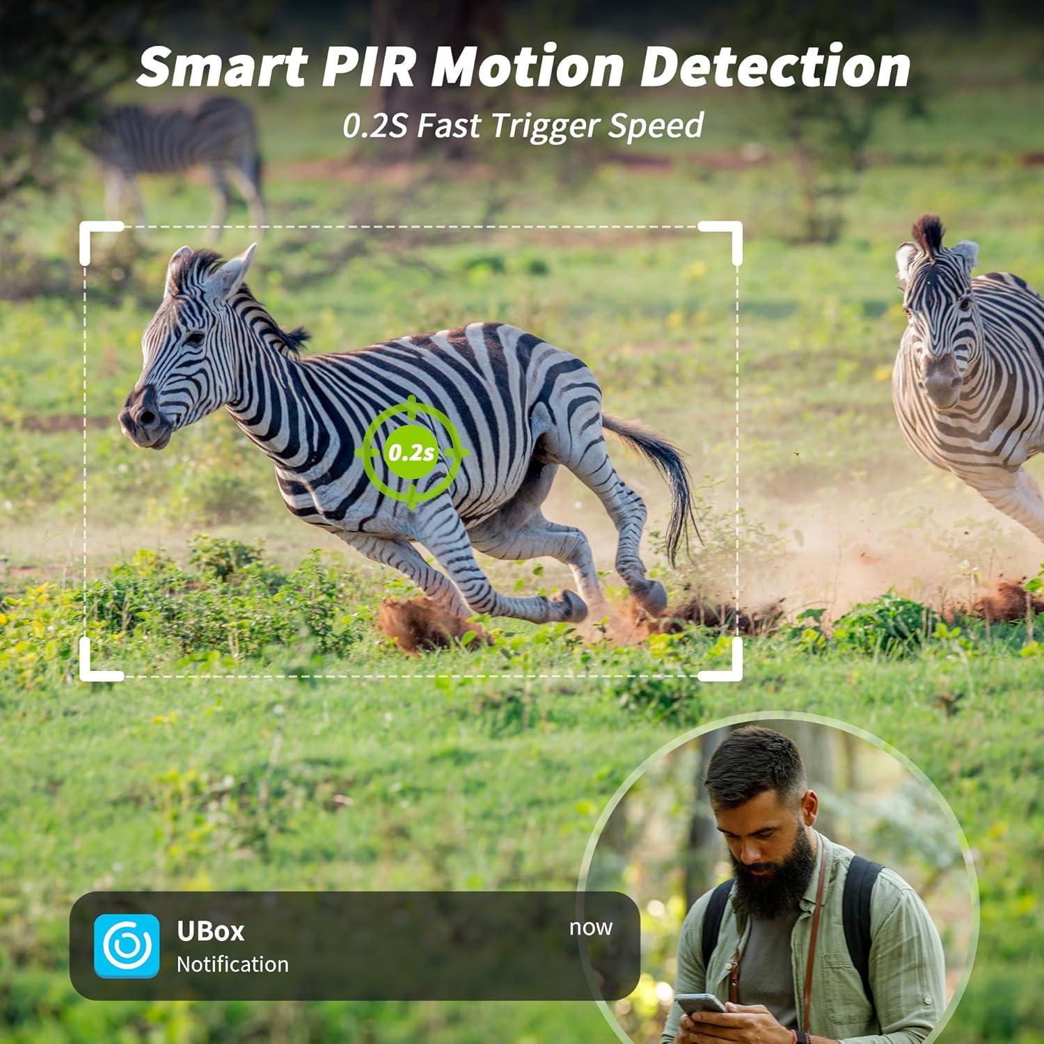 Cámara de sendero celular LIWAN ZC-YT10 2K HD Solar IP66