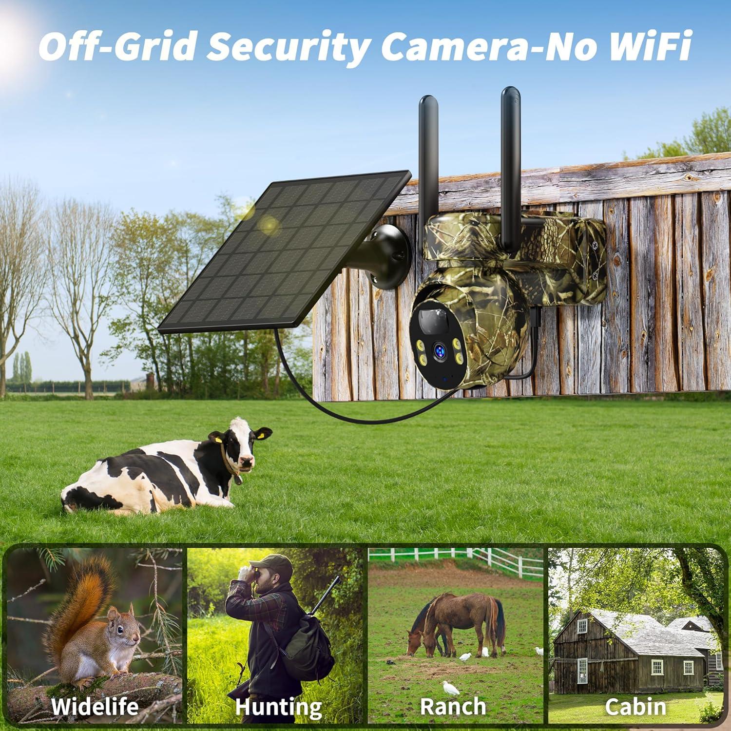 Cámara de sendero celular LIWAN ZC-YT10 2K HD Solar IP66