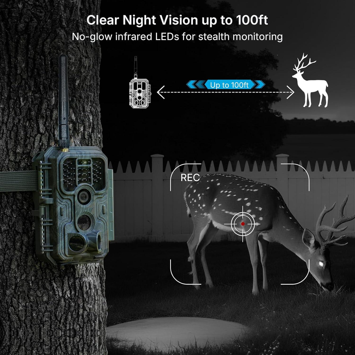 Cámara de Sendero Meidase P200, 64MP, Video 1296p, WiFi/Bluetooth