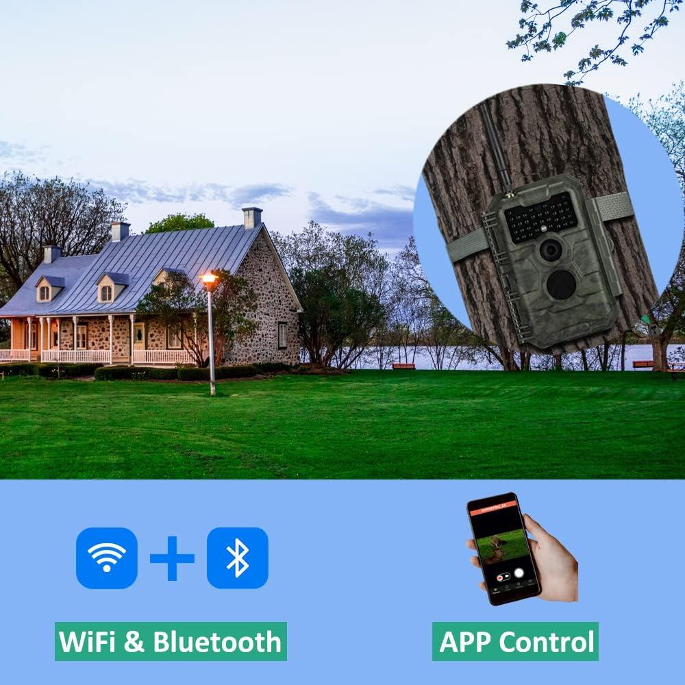 Cámara de sendero GardePro E6 48MP WiFi visión nocturna