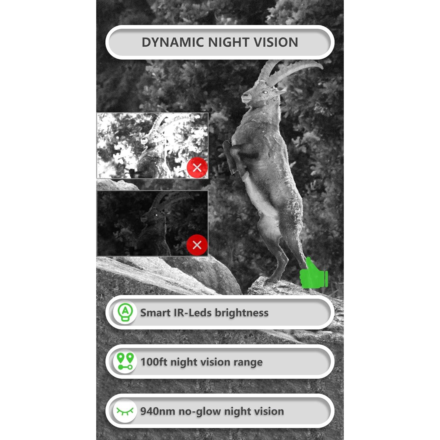 Cámara de sendero GardePro E8P WiFi 48MP visión nocturna 30m