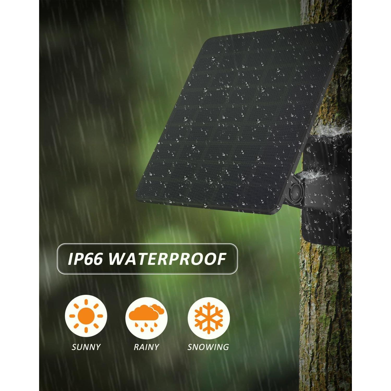 Panel Solar WingHome 5000mAh IP66 para Cámara de Sendero