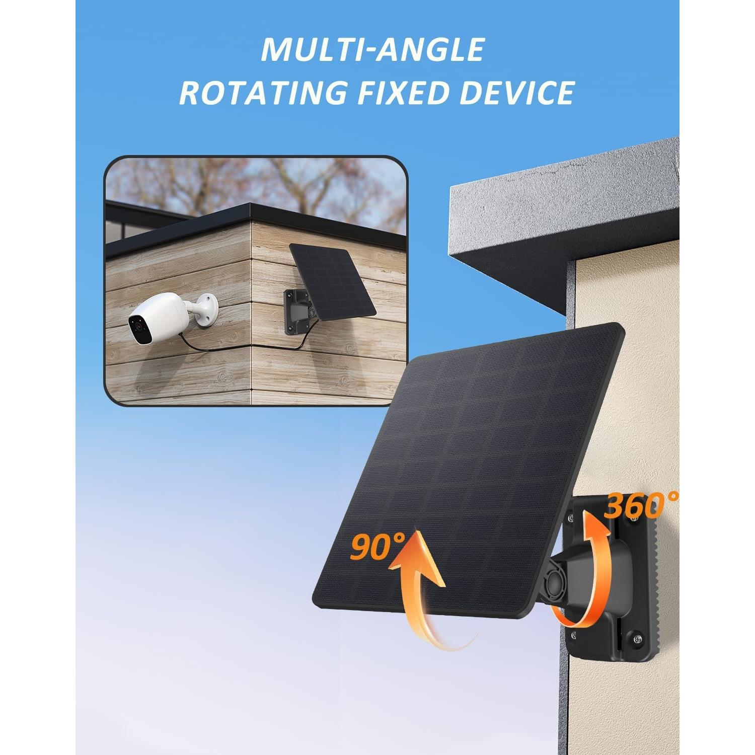 Panel Solar WingHome 5000mAh IP66 para Cámara de Sendero