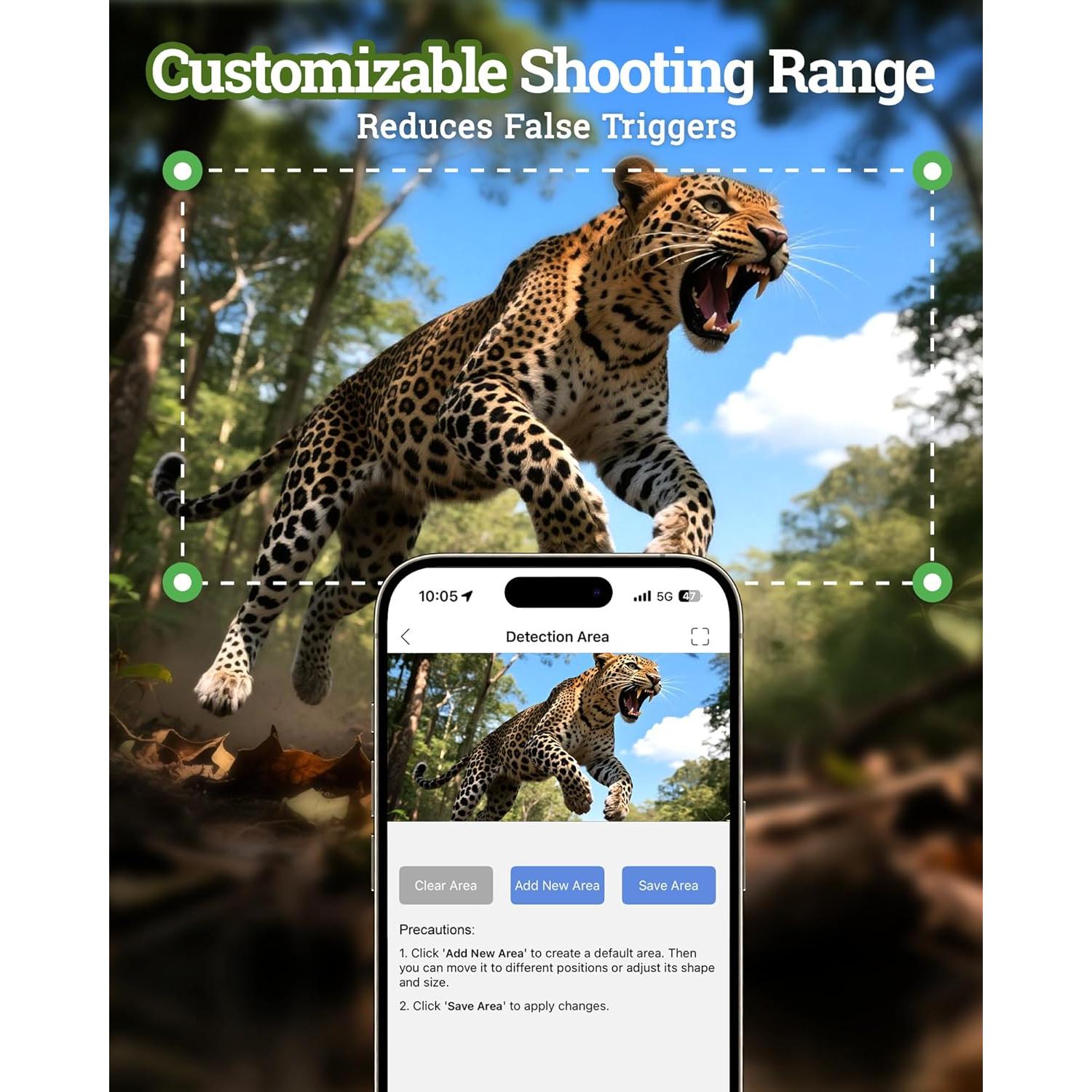 Cámara de sendero solar MAXDONE 4K 64MP WiFi IP66