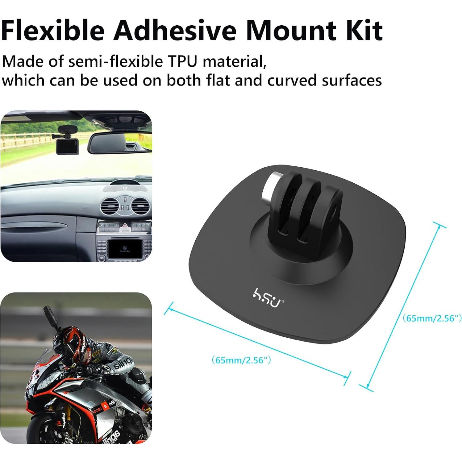 Conjunto de Montaje Vertical HSU para GoPro y Cámaras de Acción