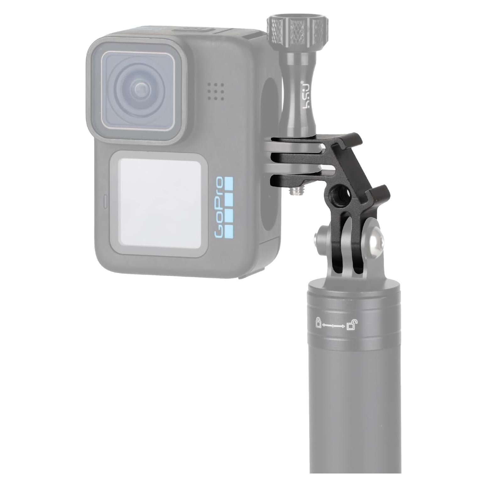 Soporte Vertical de Aluminio HSU para GoPro y Cámaras de Acción