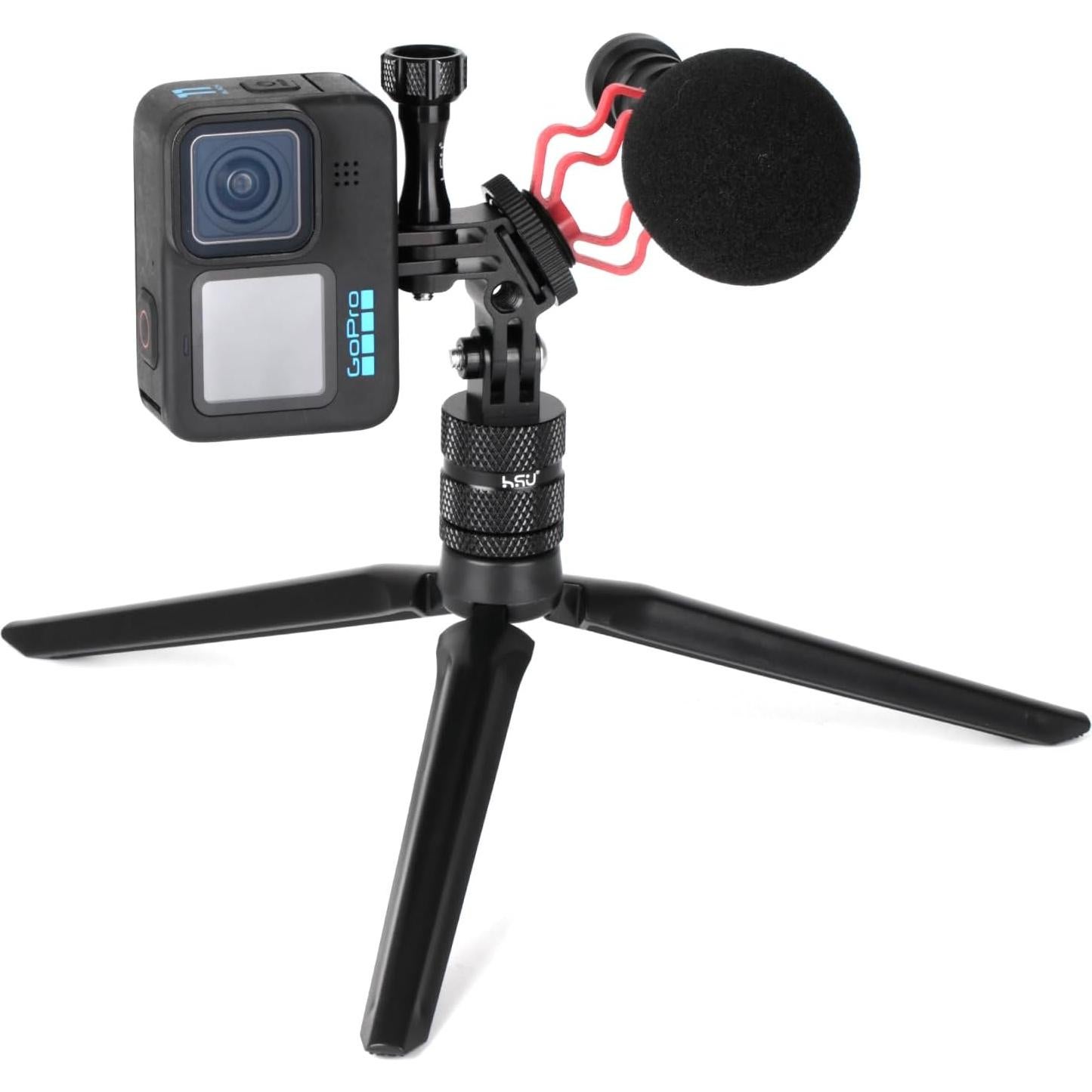 Soporte Vertical de Aluminio HSU para GoPro y Cámaras de Acción