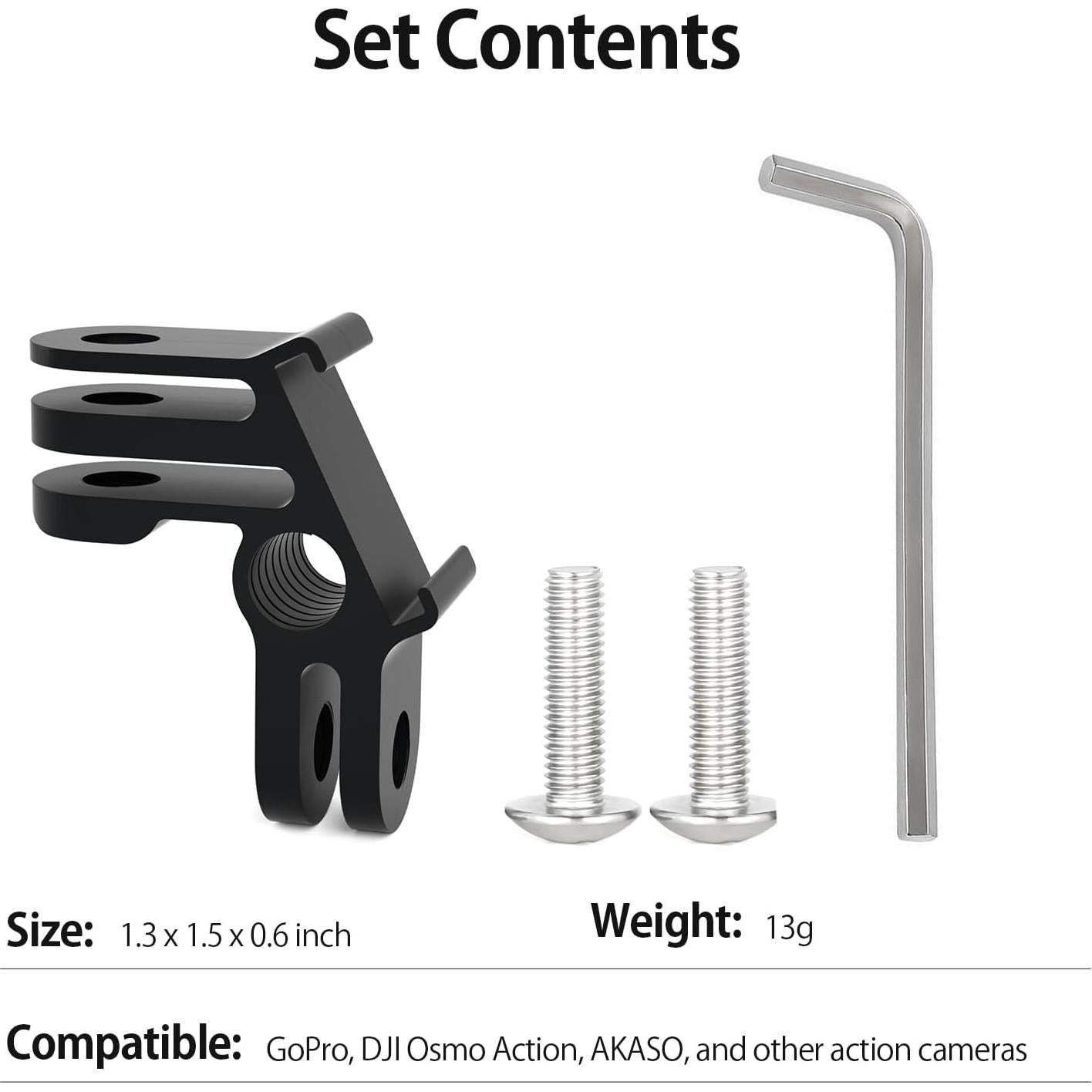 Soporte Vertical de Aluminio HSU para GoPro y Cámaras de Acción