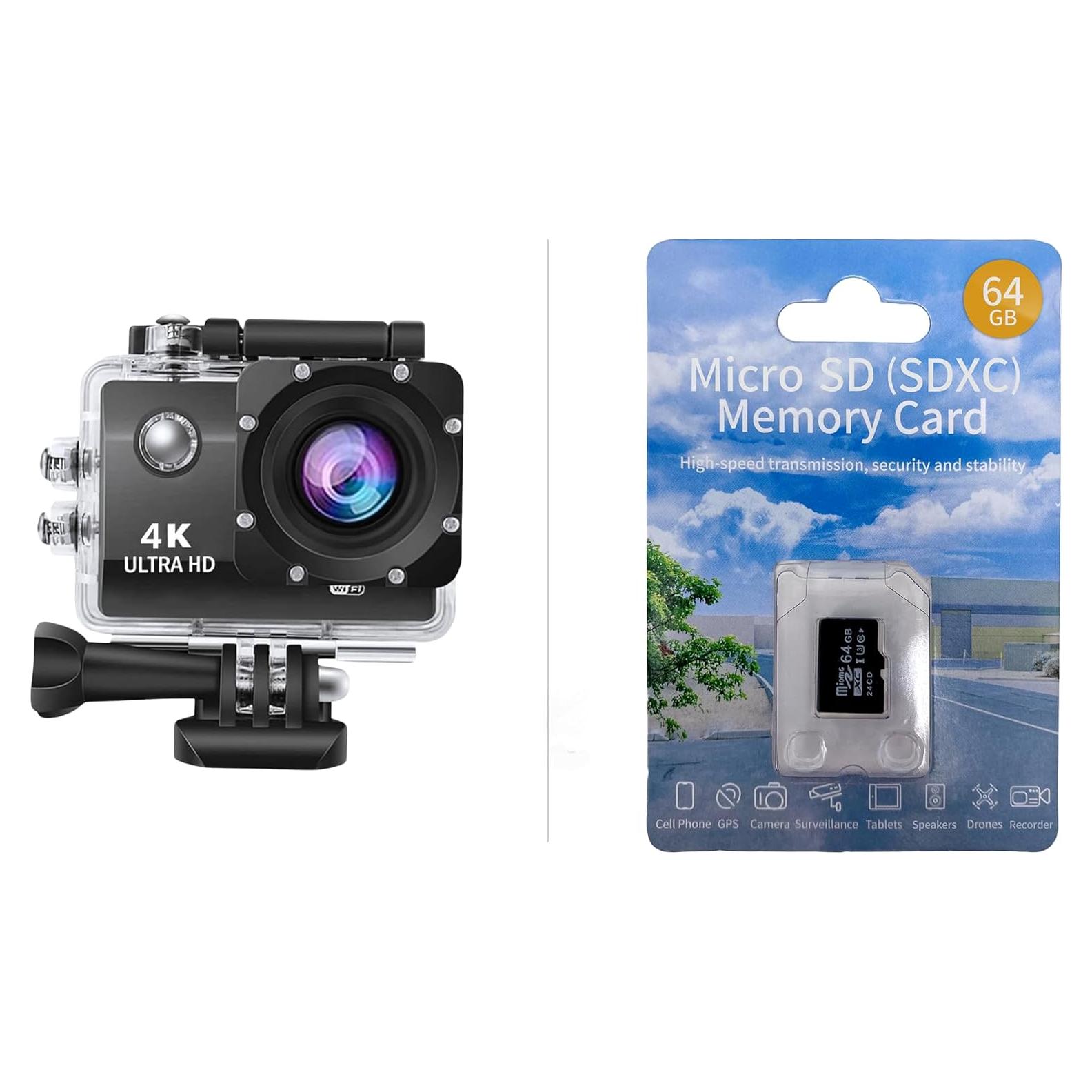 Cámara de Acción FREEZE2TRIM Xtreme Pro 4K Impermeable