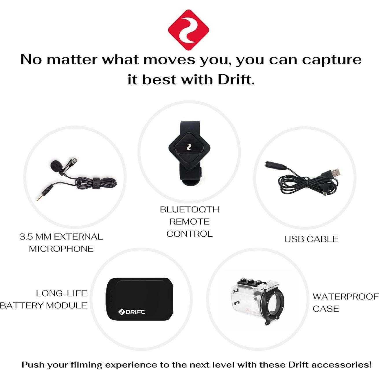 Adaptador USB a 3.5mm para Micrófono Drift Ghost X/4K