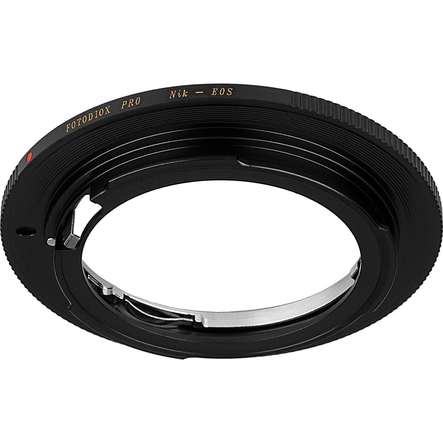 Adaptador de lente Fotodiox PRO Nikon F a Canon EOS EF