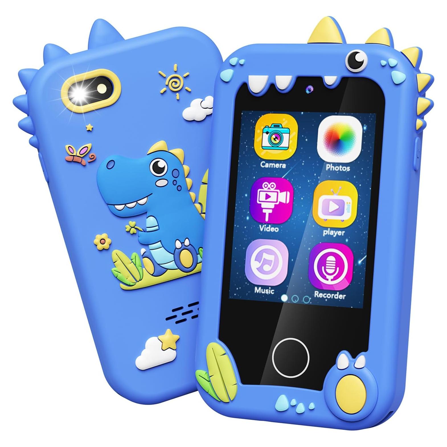 Teléfono de Juguete Kikapabi PH05 Azul con Cámara Doble HD