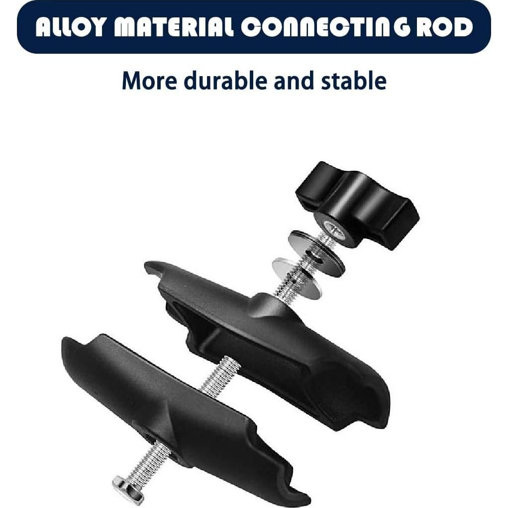 Soporte de cámara para motocicleta usmallbee 360° negro