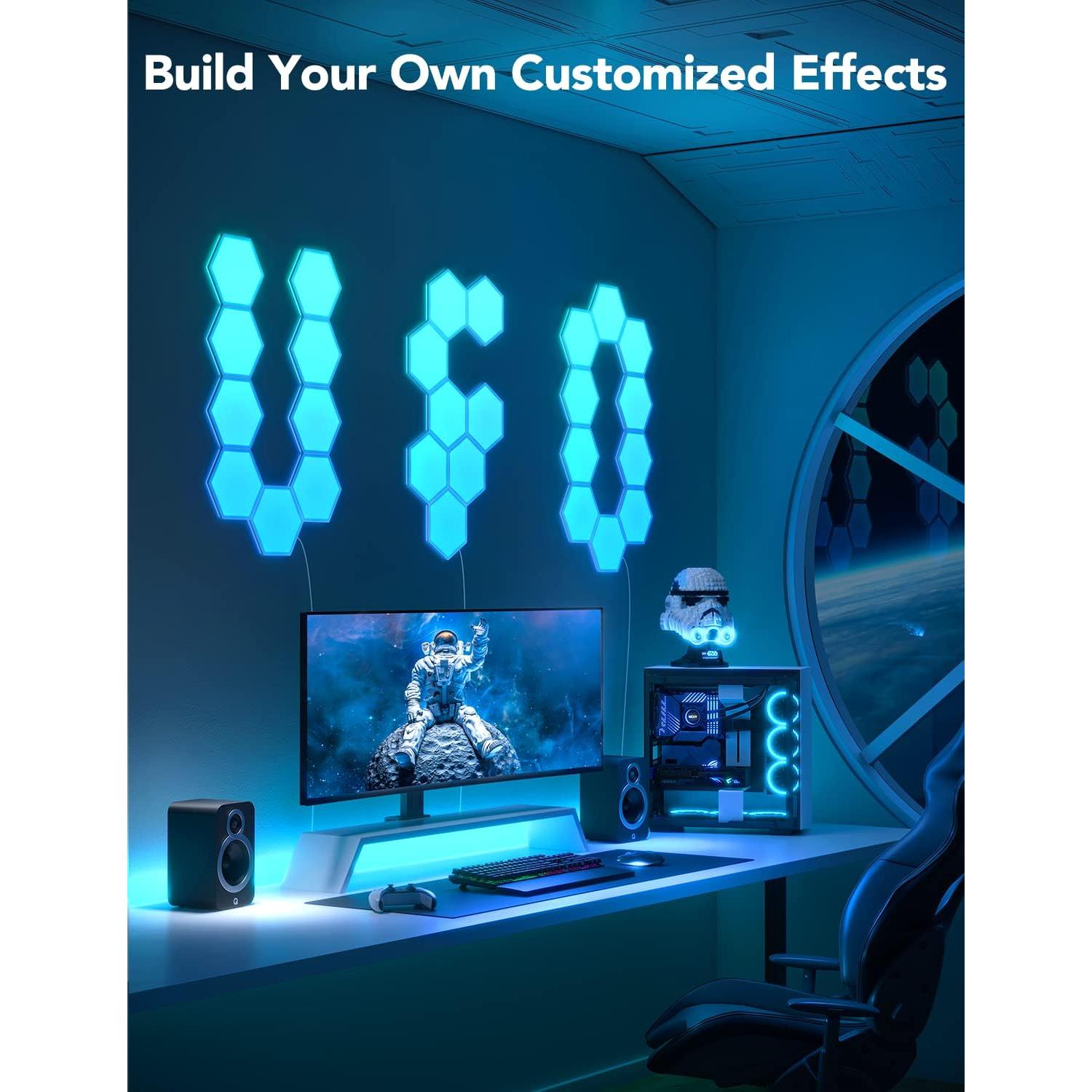 Paneles de Luz Hexagonales Govee Glide RGBIC - 10 Piezas