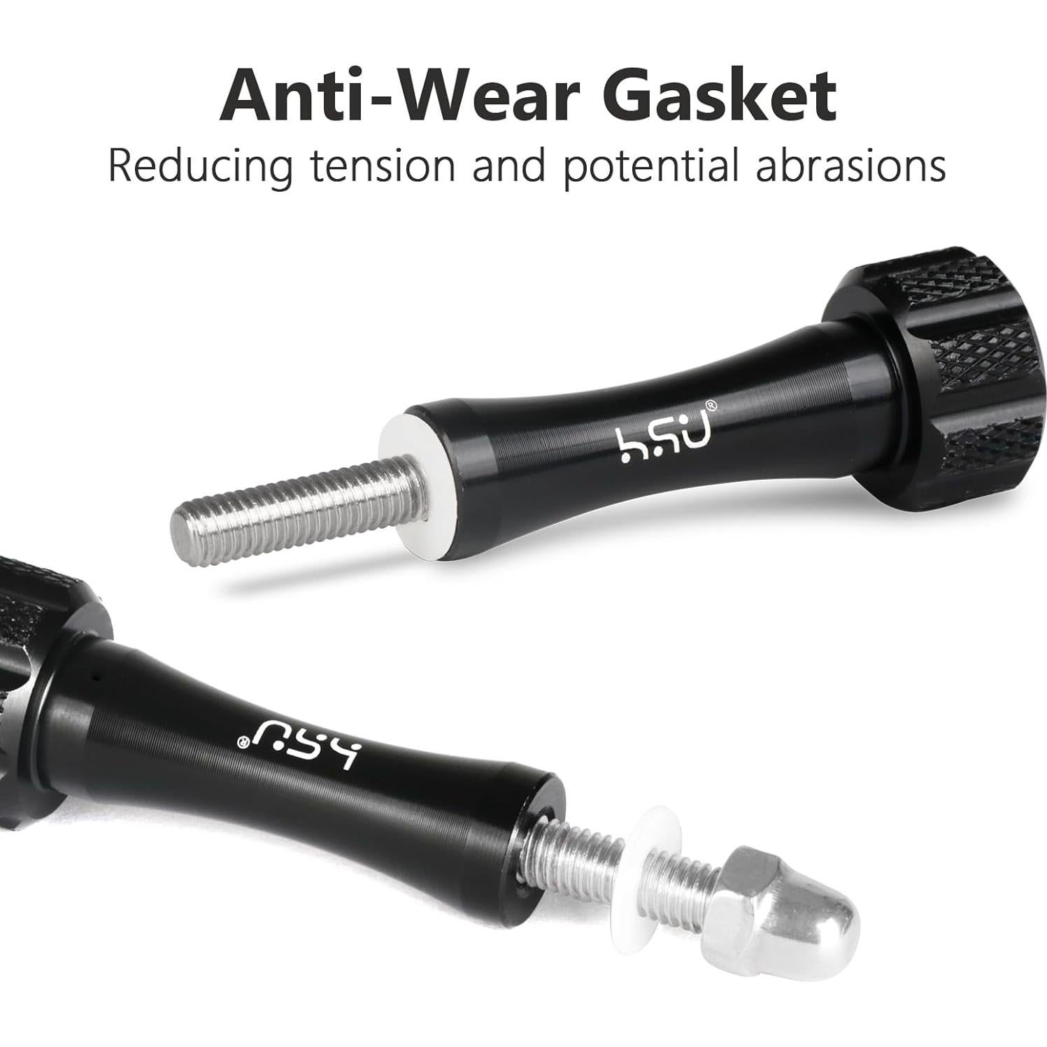 Montaje Dual Twin de Aluminio HSU para GoPro Hero 4-13