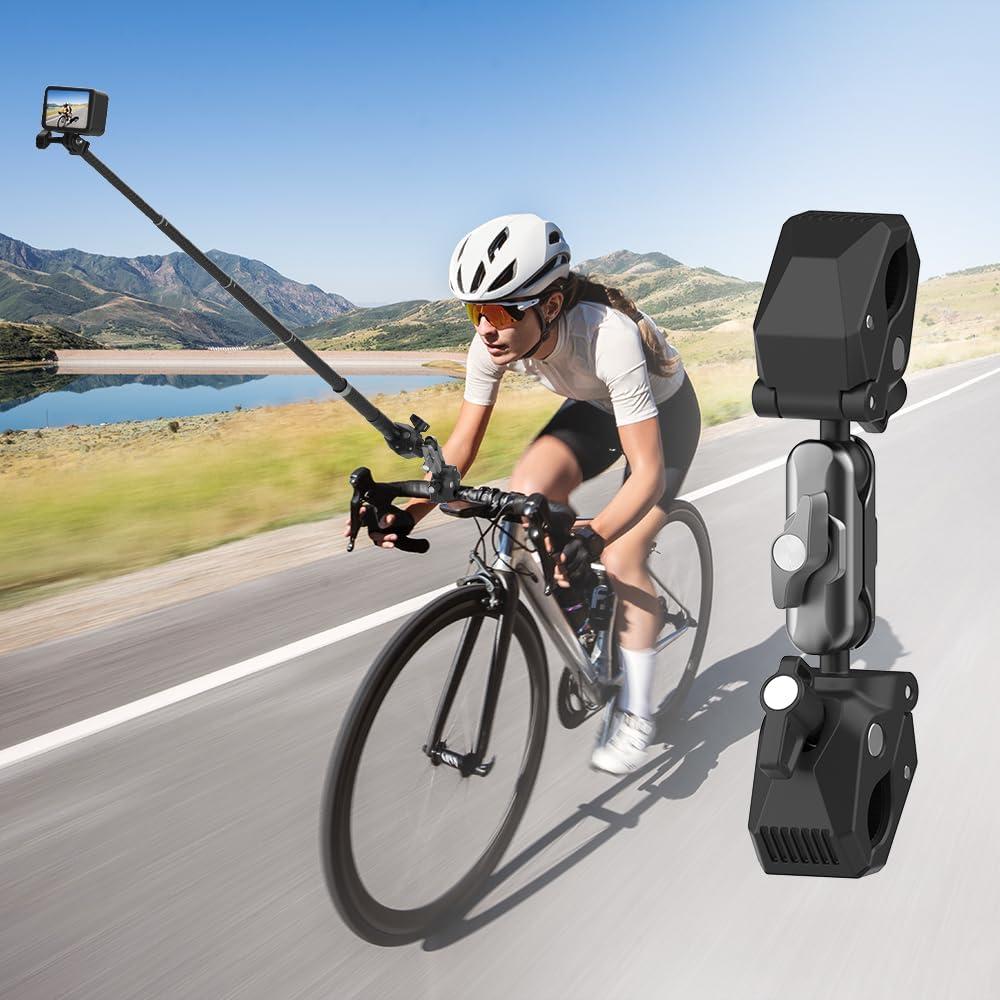 Soporte Doble Abrazadera NEOSOU para Bicicleta y Motocicleta