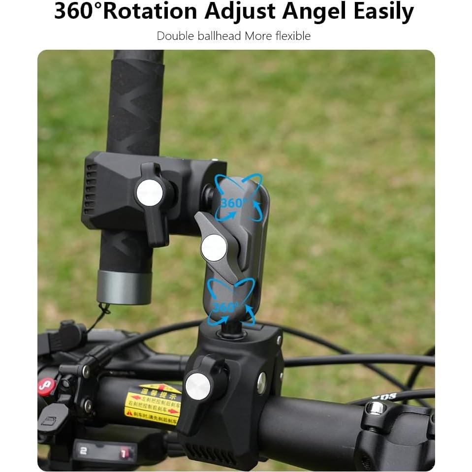 Soporte Doble Abrazadera NEOSOU para Bicicleta y Motocicleta