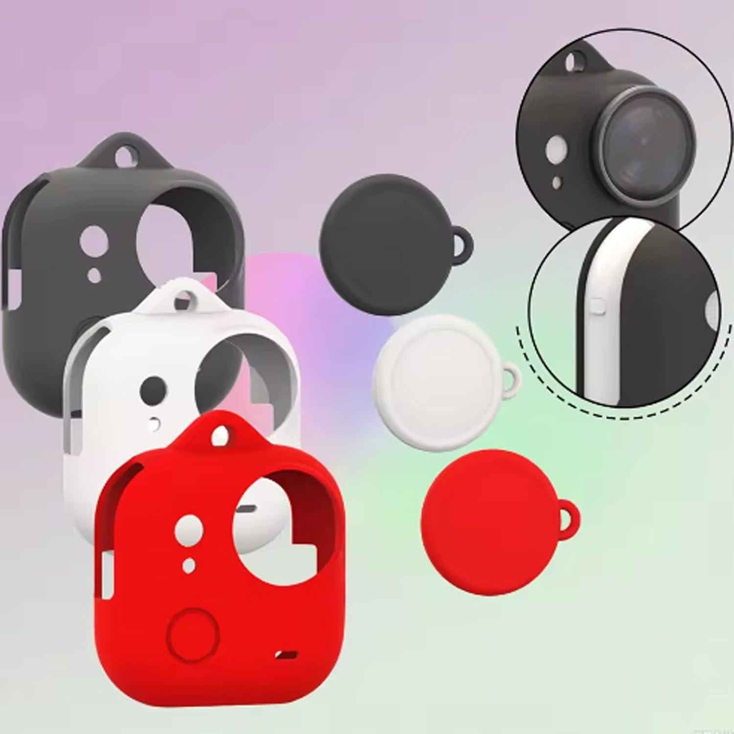 Funda de Silicona para Cámara de Acción Insta360 GO - Negro