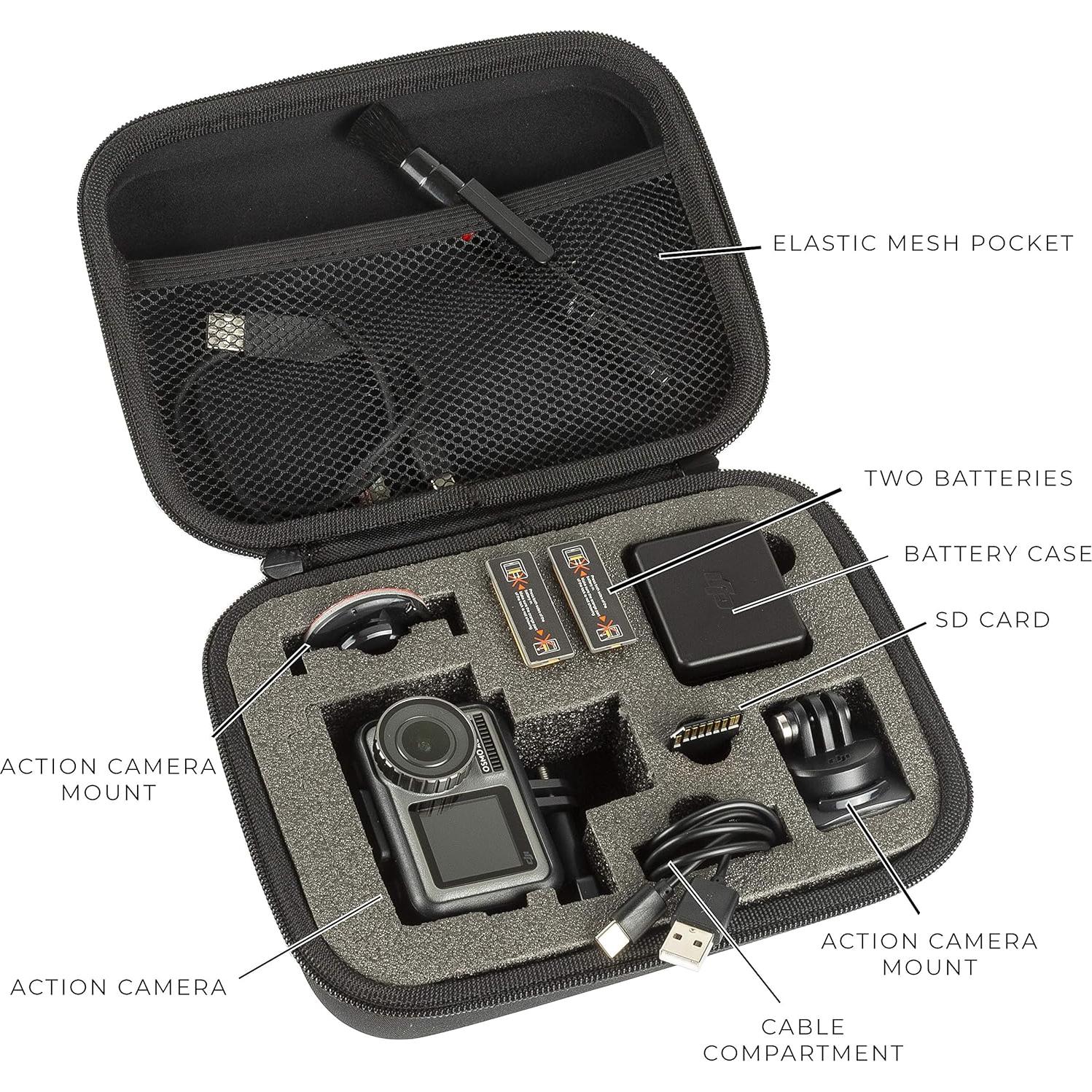 Estuche Profesional Ultimaxx para GoPro y Osmo Action - Protección y Viaje
