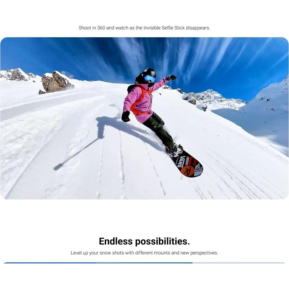 Cámara de Acción 360 Insta360 X3 5.7K HDR con Accesorios