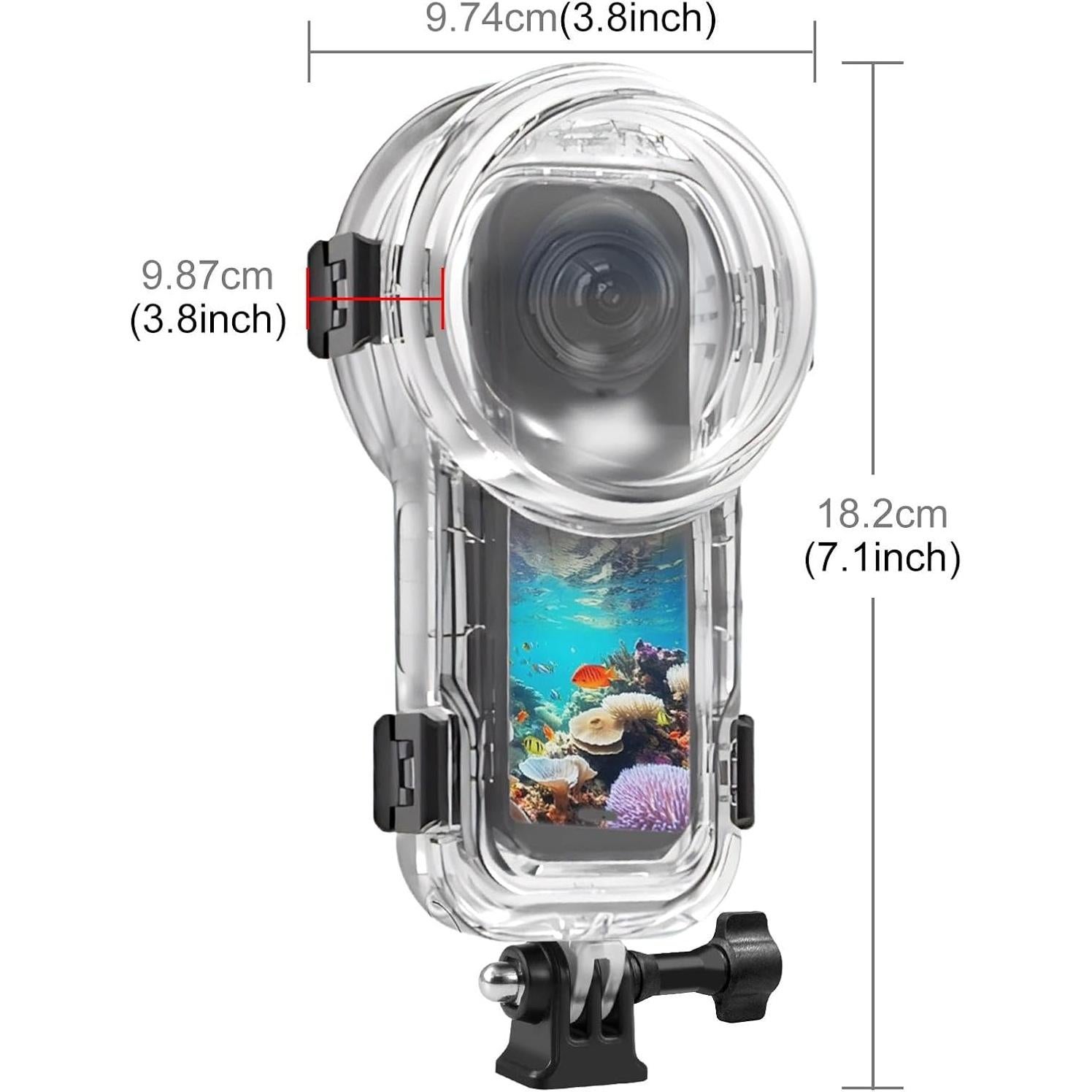 Funda de Buceo Impermeable PULUZ para Insta360 X5 - 60m