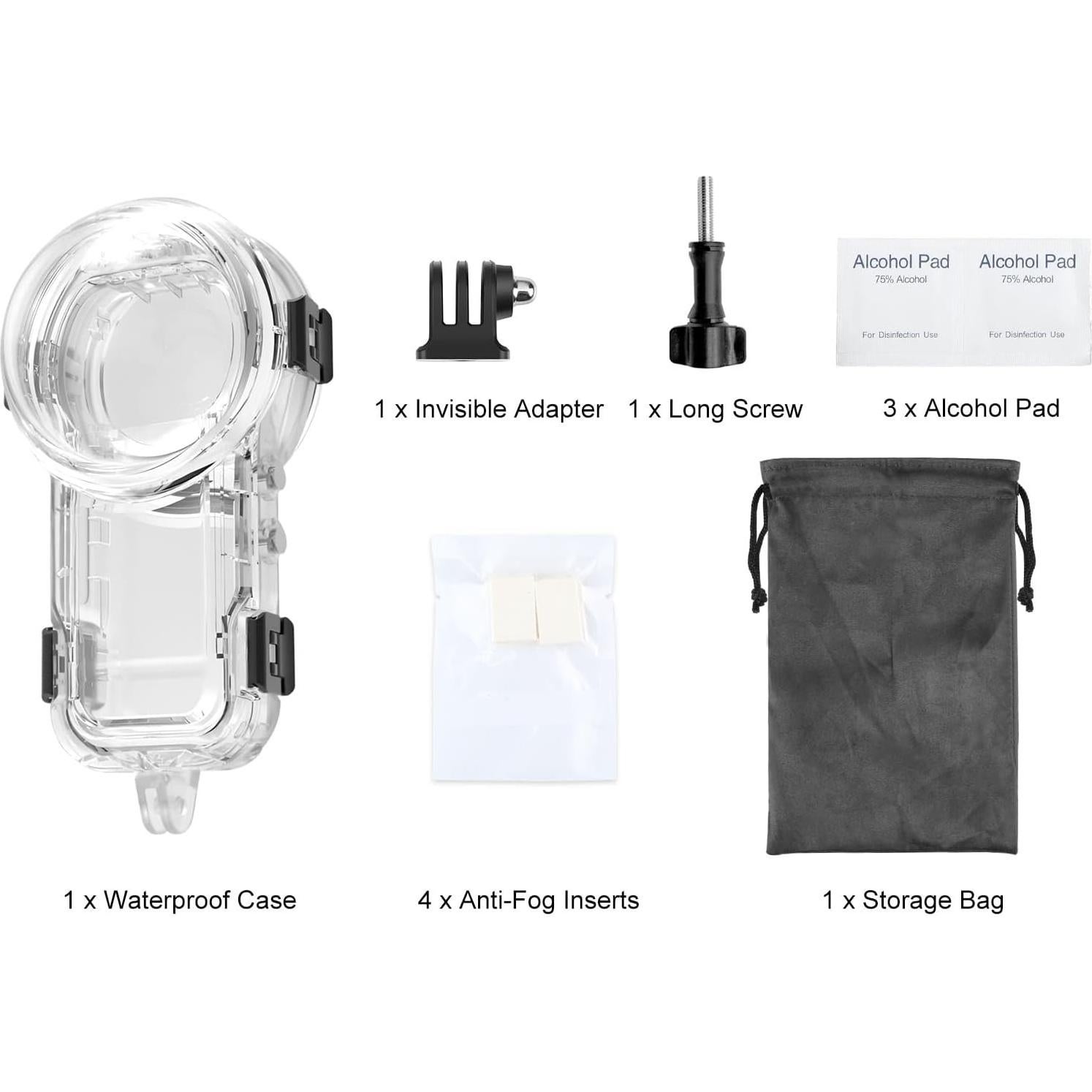 Funda de Buceo Impermeable PULUZ para Insta360 X5 - 60m