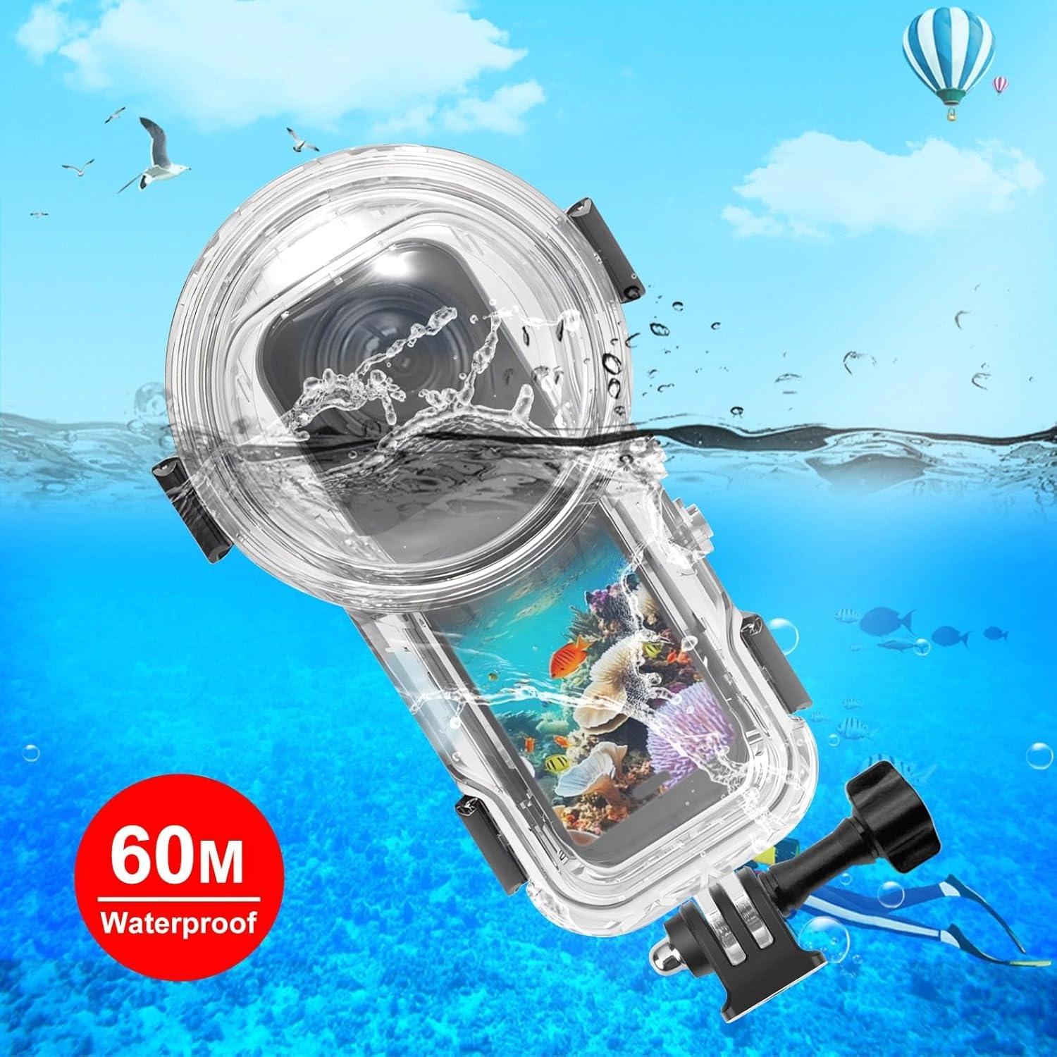 Funda de Buceo Impermeable PULUZ para Insta360 X5 - 60m