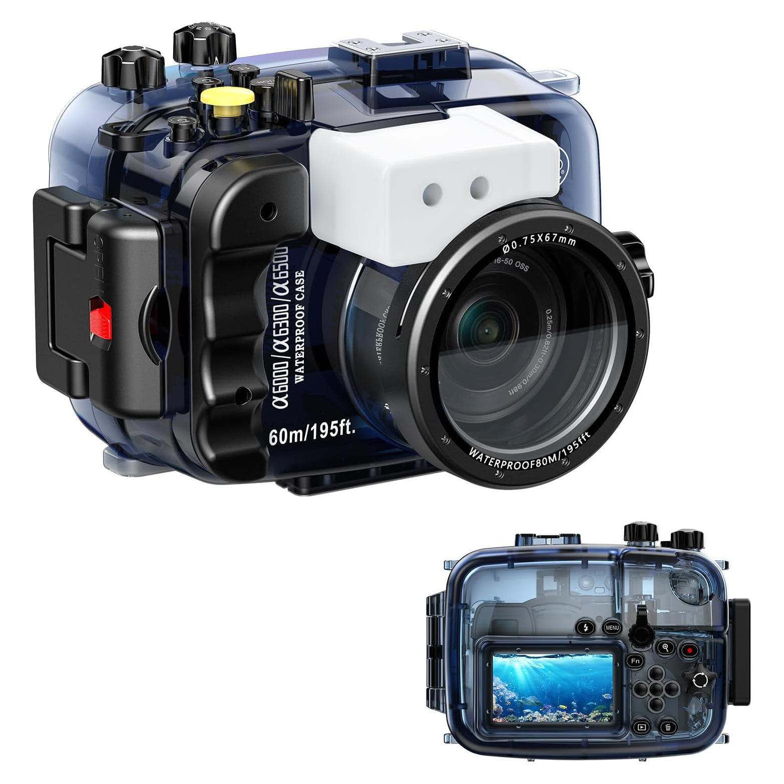 Carcasa impermeable Sea Frogs para Sony A6000 A6300 A6500 60m