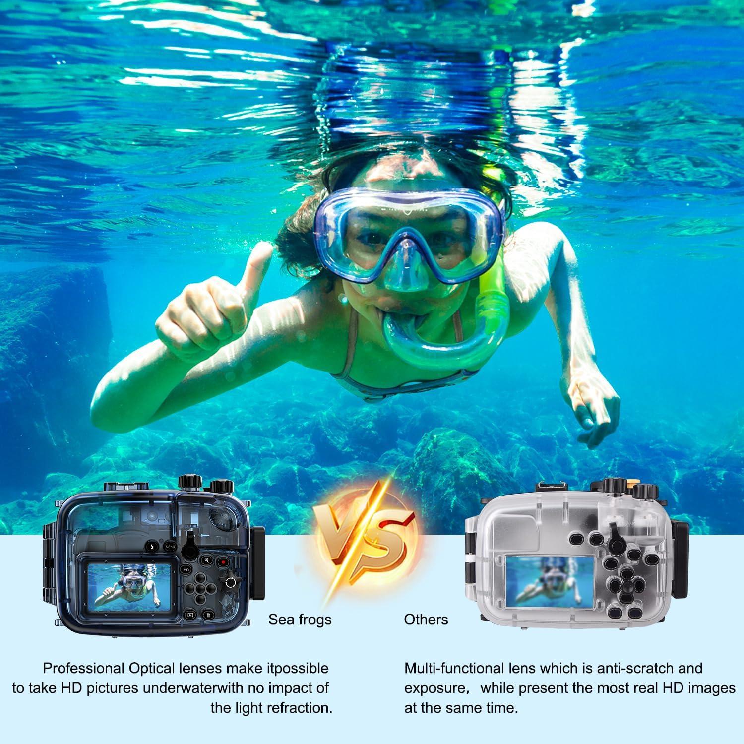 Carcasa impermeable Sea Frogs para Sony A6000 A6300 A6500 60m