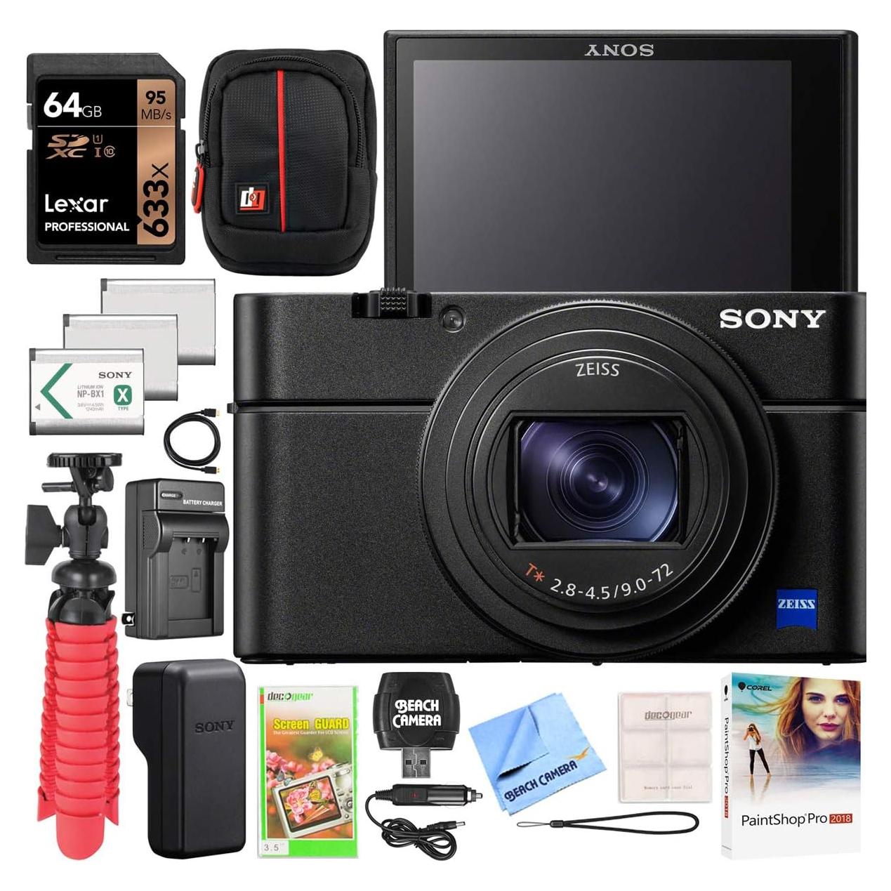 Cámara Compacta Sony RX100 VII 20.1MP 4K con Accesorios