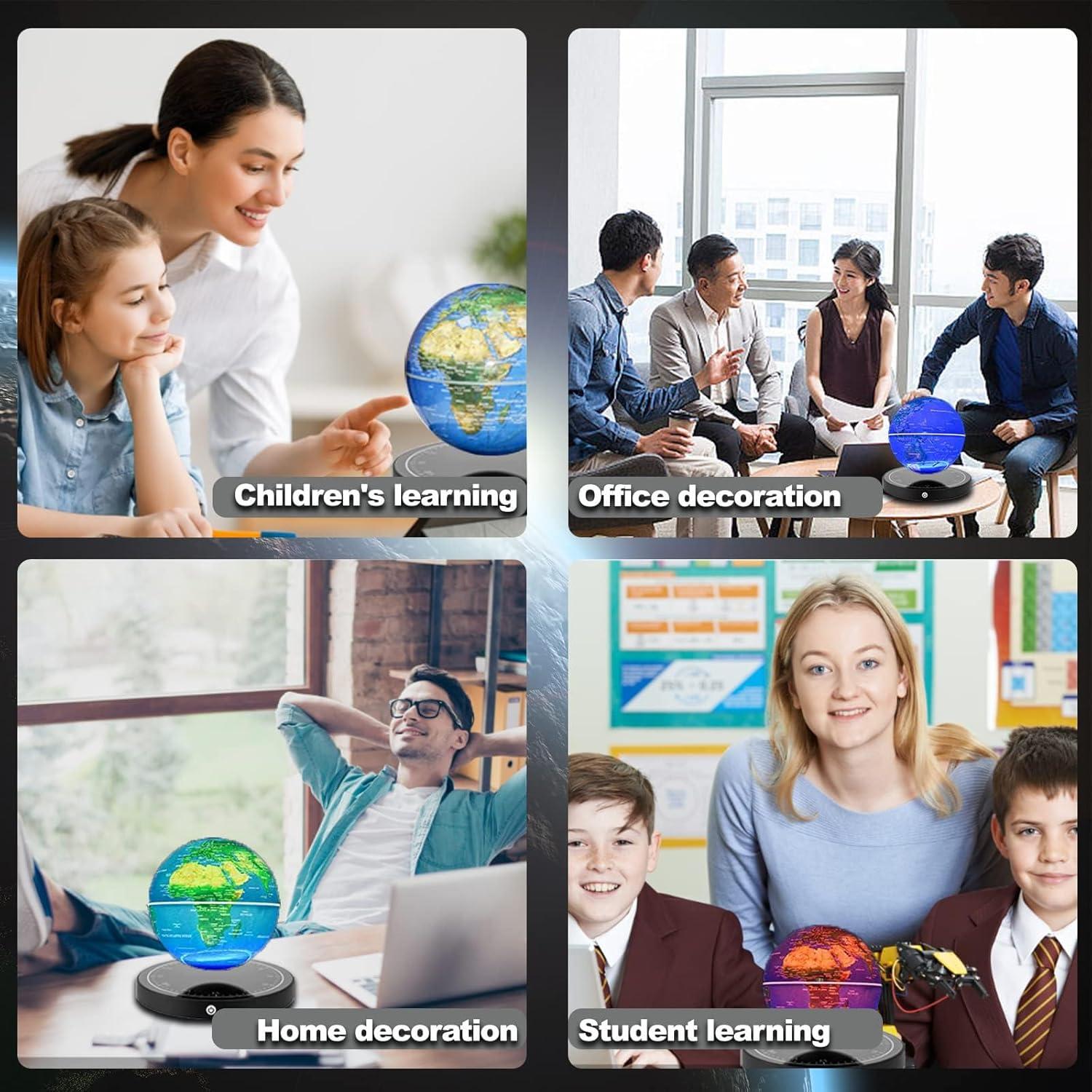 Globo Flotante Magnético LED DQY-1 25x20 cm para Decoración