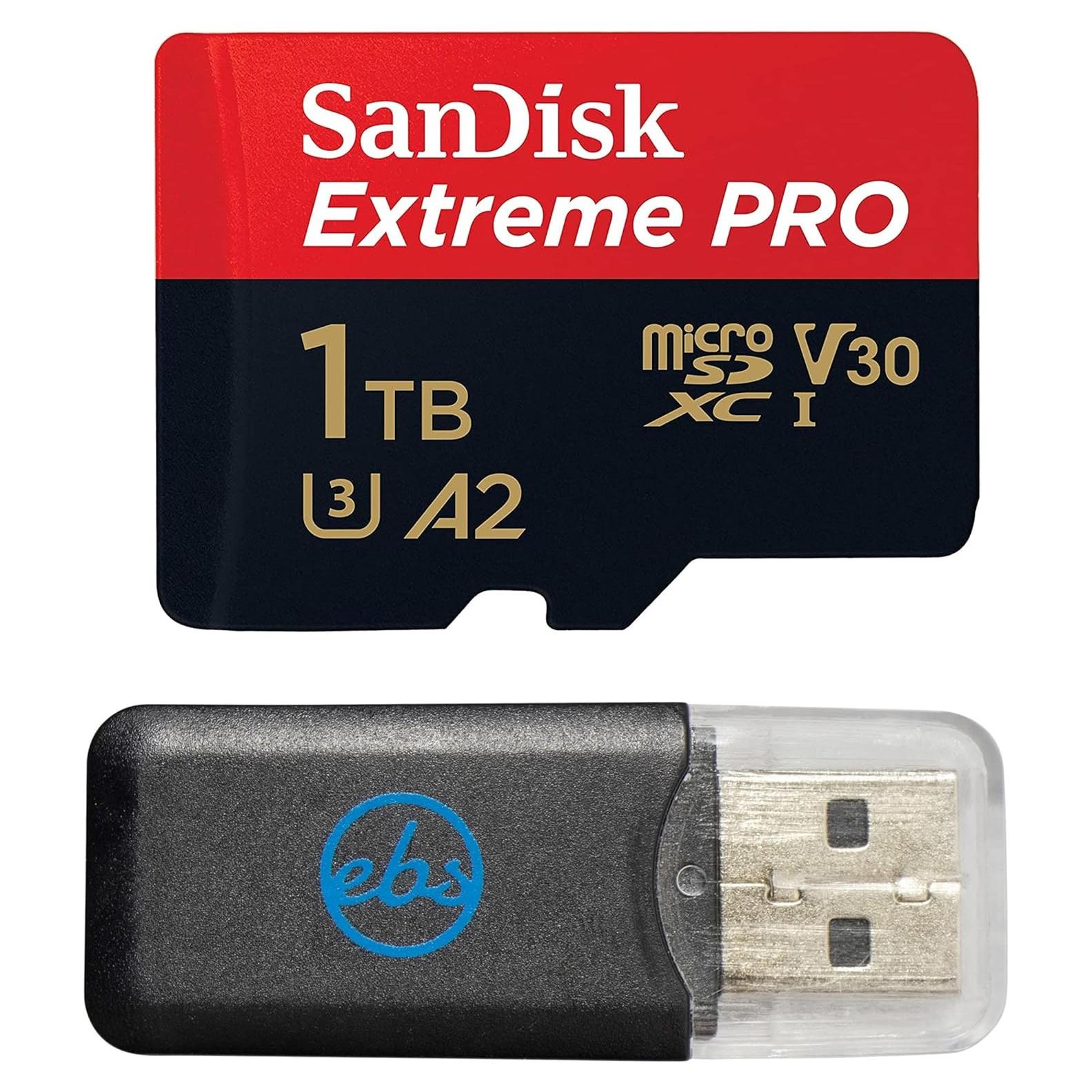 Tarjeta MicroSD SanDisk 1TB Extreme Pro 200MB/s + Lector