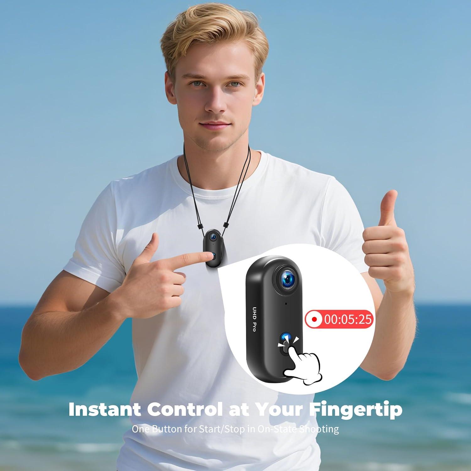 Cámara de Acción Deportiva 4K Genérico WPP-02 Negra 159g