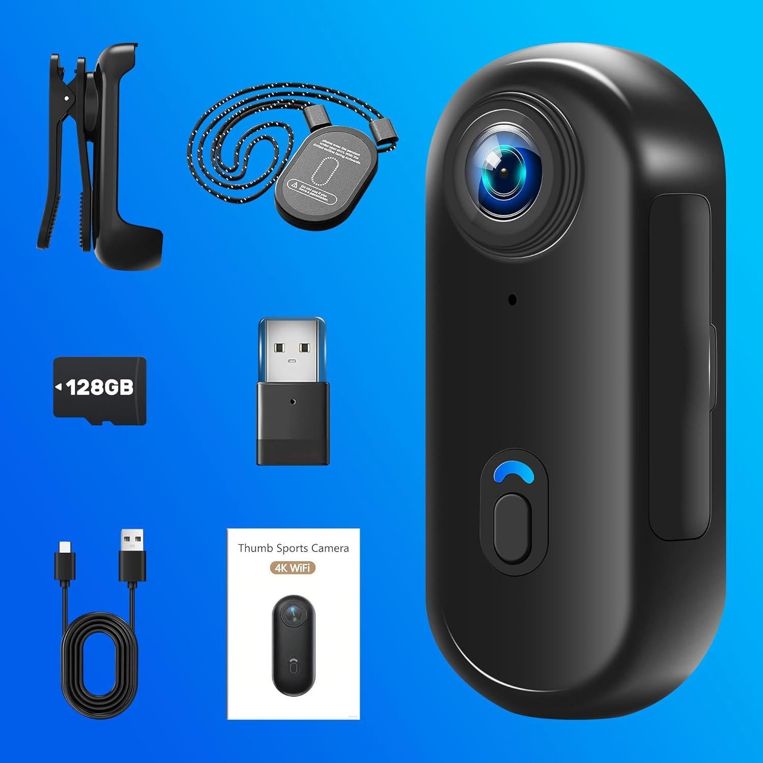 Cámara de Acción Deportiva 4K Genérico WPP-02 Negra 159g